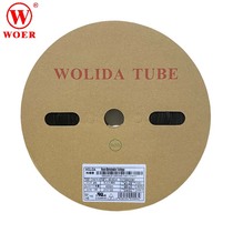 Wall wolida heat shrink tubing 0 6 0 8 1 1 5 2 2 5 3 3 5 4MM black environmentally friendly flame retardant