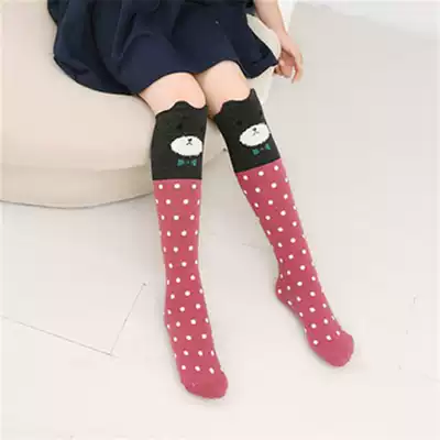 Girls ' Mid-tube socks 3-5-7-10-12-year-old girls and middle-aged children's high tube socks but knee stockings children's tide one to be sent