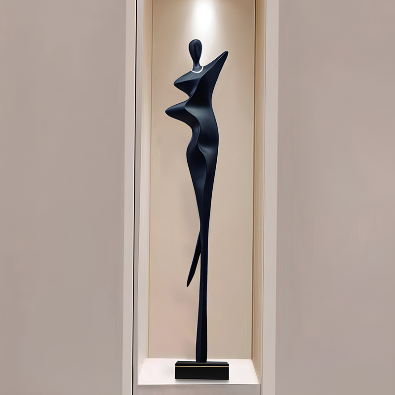 Abstract Humanoid Art Sculpture for Entryway, Slender Figure, Tall Decoration for Living Room, Light Luxury, High-End, Slim Floor-Standing Ornament Abstract Humanoid Art Sculpture for Entryway, Slender Figure, Tall Decoration for Living Room, Light Luxury, High-End, Slim Floor-Standing Ornament