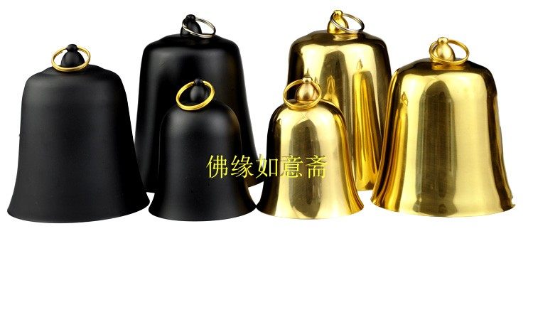 Golden Emperor Clock Black Ground Clock Ornament Copper Bell 3 Inch 4 Inch 5 Inch