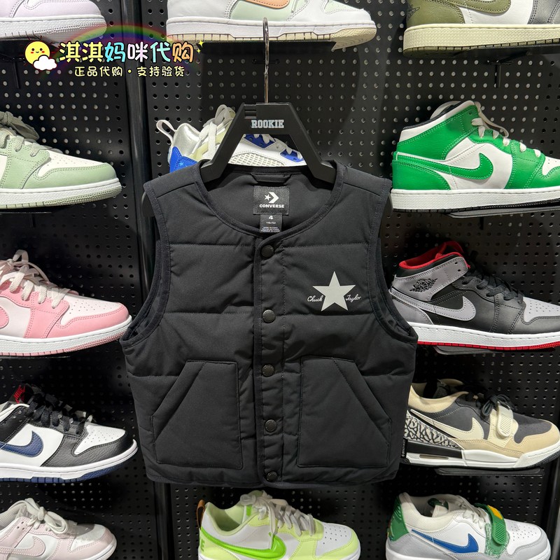 Converse Cotton Vest Unisex 26 Spring and Autumn Sleeveless Vest Jacket Cv2542533 Converse Cotton Vest Unisex 26 Spring and Autumn Sleeveless Vest Jacket Cv2542533