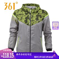  Clearance sale 361 degree womens navy wind hooded sports jacket 2021 spring 361 windbreaker sportswear