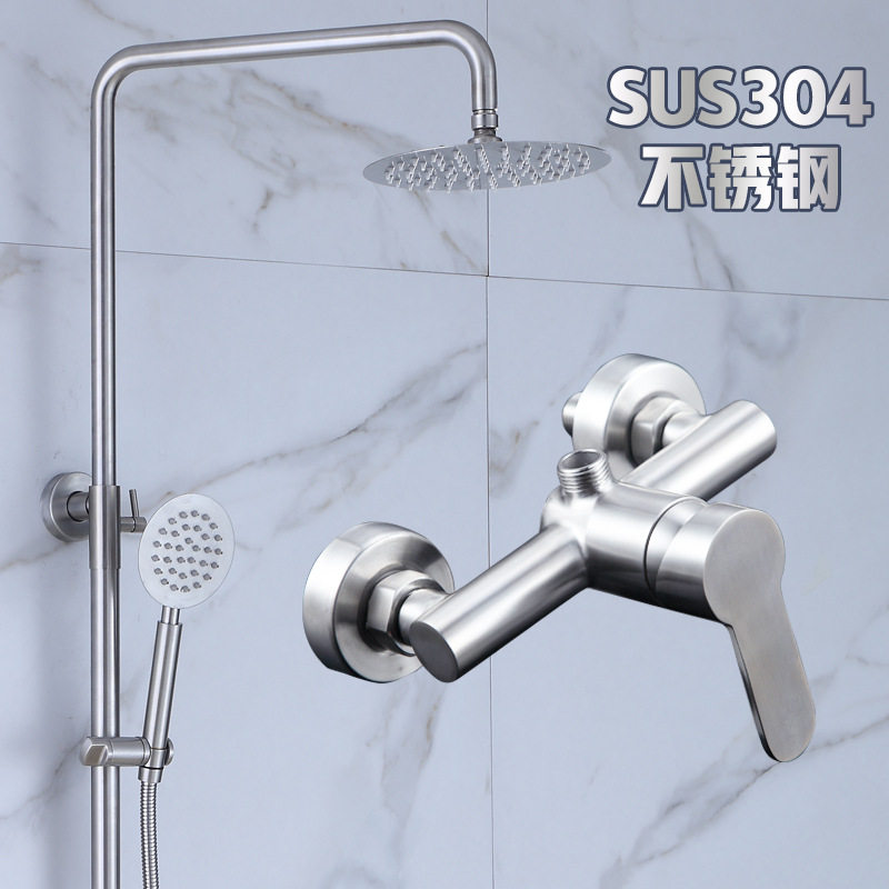 304 stainless steel shower and sprinkler Surface drawing wire without lead - free heat and rain shower without groundwater