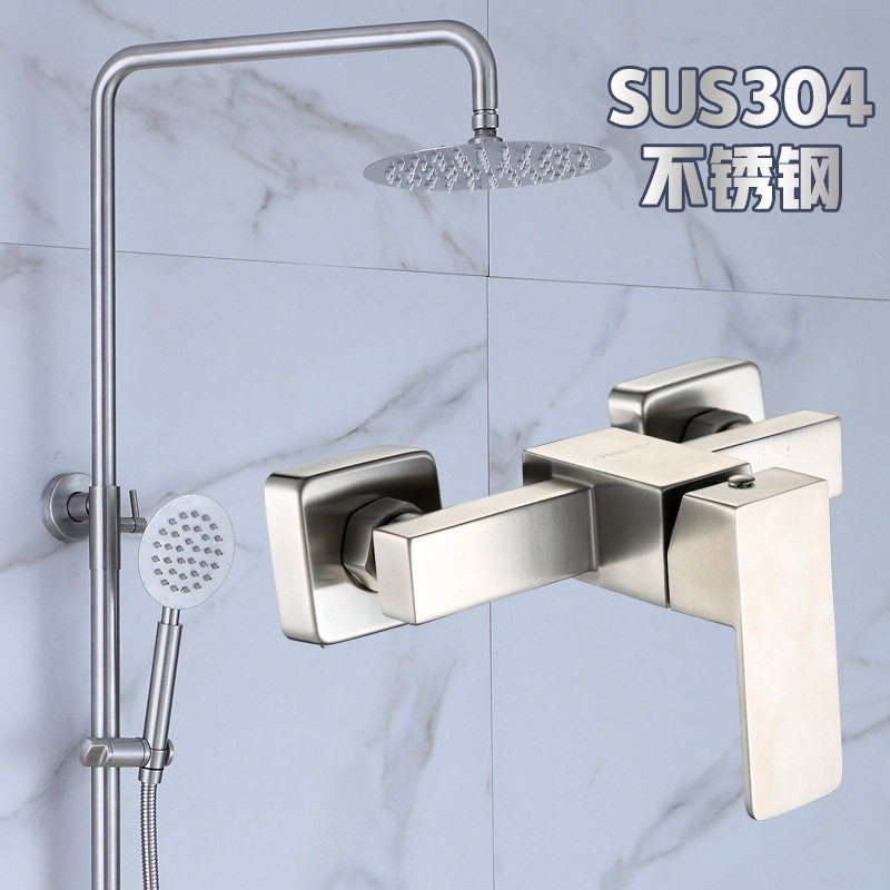 304 stainless steel shower shower set small square shower without faucet simple project hotel dedicated