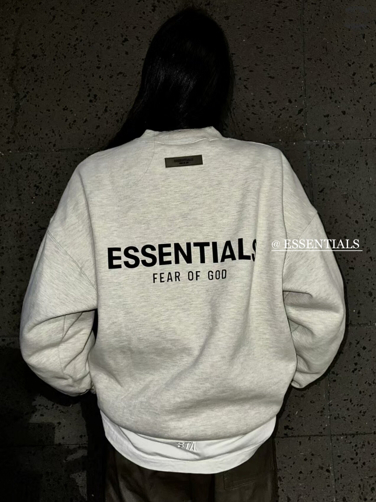 Проходить тестовая версия ESSENTIALS флокирование письмо плотный хлопок T FOG MIKI прилив бренд свободный случайный толстовки мужской и женщины 