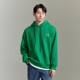 GXG男装 城市定义 三色华夫格肌理绣花点缀连帽卫衣 2023秋季新品