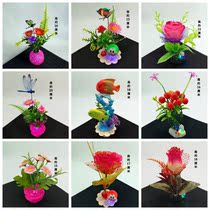 Hotel wedding banquet cold vegetable plate decoration flower simulation flower SAB platter dishes creative artistic conception small ornaments