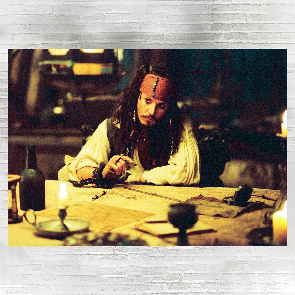 Depp Johnny Depp Caribbean Pirate Poster High Definition Photographic Paper Decoration Painting a2a09a18
