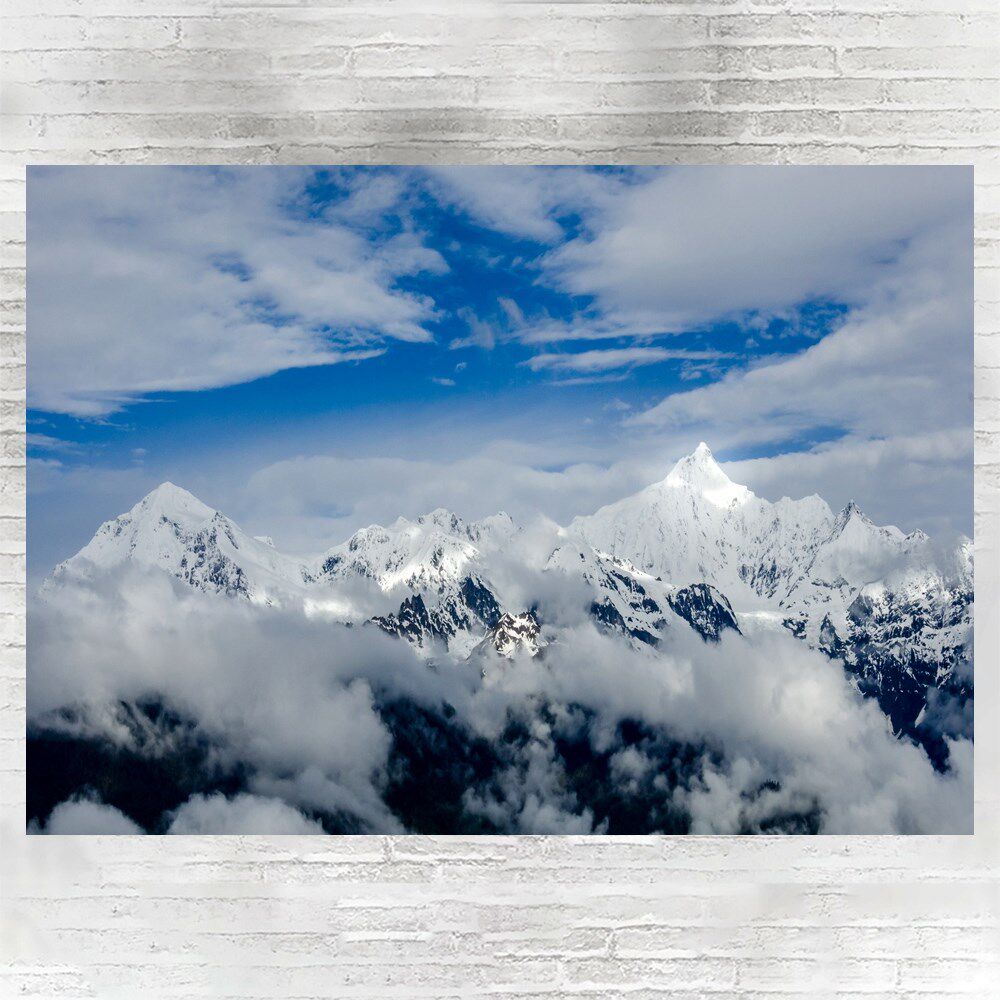 God Mountain Meri Snowy Mountain Poster A3 Phase Paper High Clear Decorative Painting c8b57a03