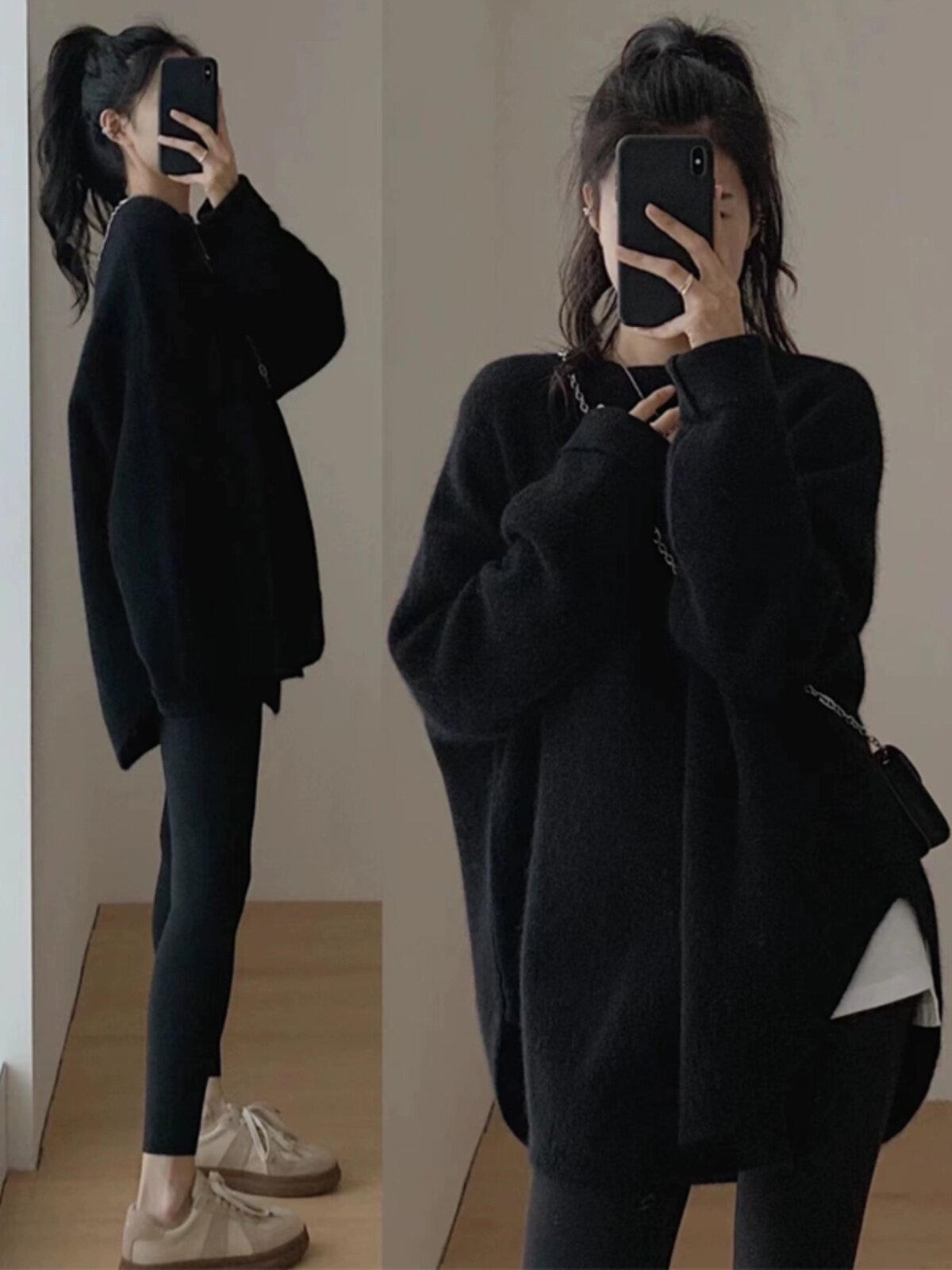Maternity Spring and Autumn Suit 2025 New Fashion Sweatshirt Loose Sweater Top Stylish Spring, Autumn and Winter Two-Piece Set