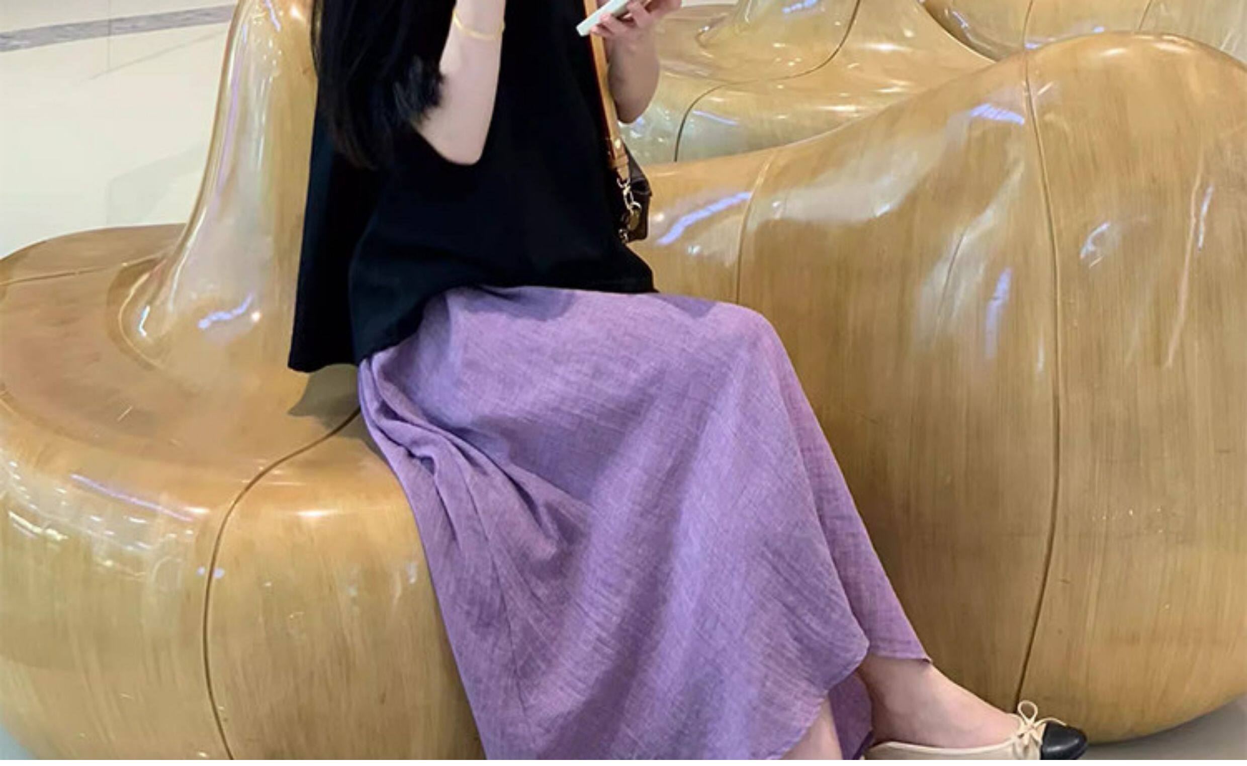 孕妇装夏装套装2026夏季法式名媛风遮肚显瘦大码上衣半身裙两件套 — 28