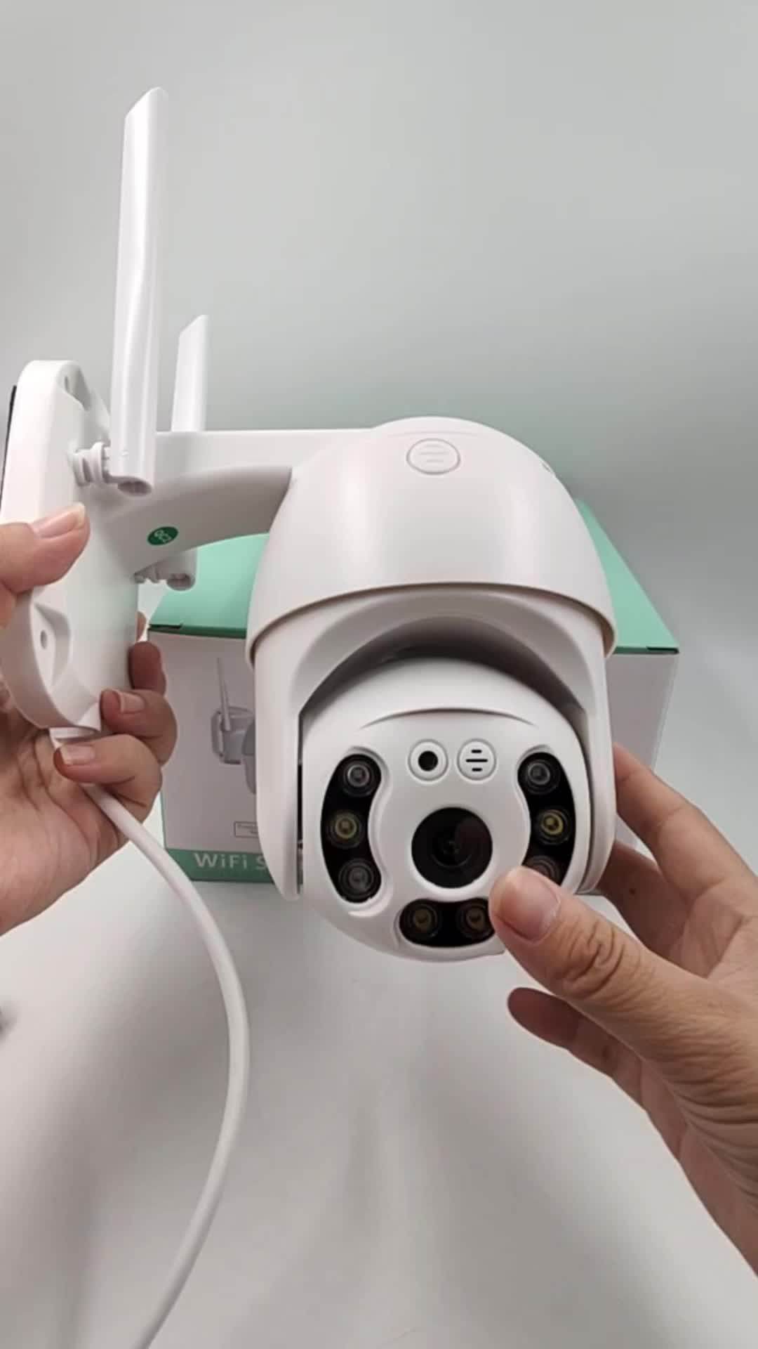 5MP ICSEE WiFi Camera Full Color Blue-tooth Config Human Shape Detection  Auto Motion Tracking Wireless Security Camera