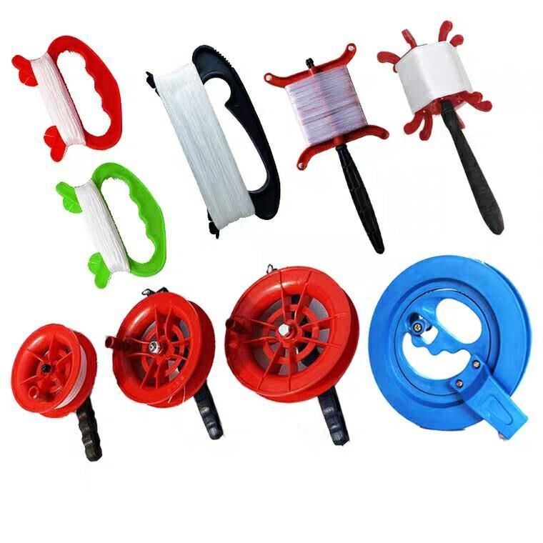 Kite universal wheel 2020 new kite plastic red wheel with wire spool holding wheel wire plate for flying equipment