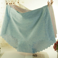 Chất liệu vải cotton nữ cao eo nhà máy trực tiếp siêu đàn hồi chất béo MM màu cotton kích thước lớn không dấu vết quần boxer nhỏ bán buôn quan lot ren 