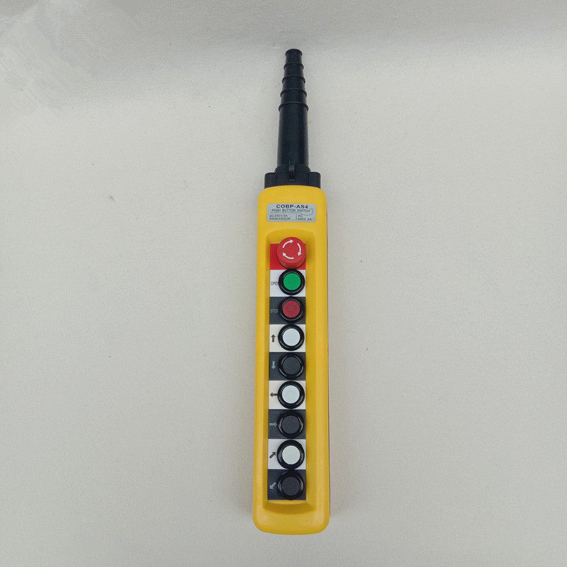 Rain-proof and dust control handle COBP-AS4 9 keys wagon crane control switch single double speed button
