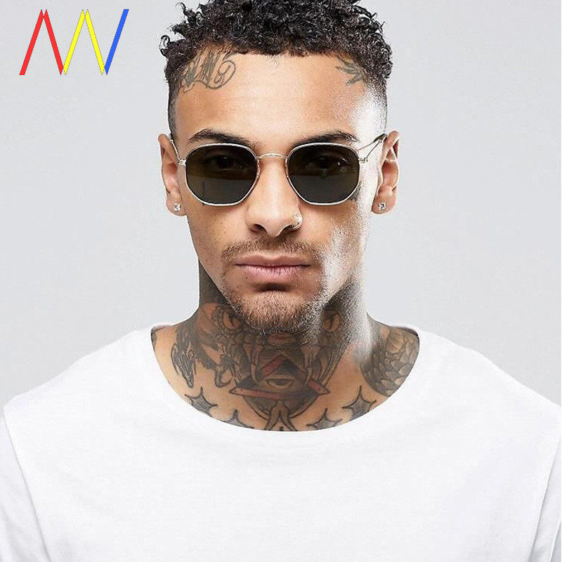 Polarized fashion retro men for sun-glases Round sunglasses