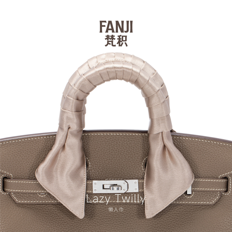 Fanji Is Suitable for Hermes Birkin Handle Protection Lazy Twilly Satin Lazy Scarf Silk Scarf