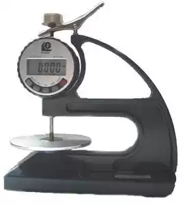 Shanghai Luling CH-12 7-BTSX desktop digital display latex thickness gauge plastic sheet dial gauge 0-127mm