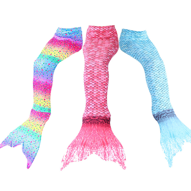 Children's Mermaid Clothes Tail Flipper Suit Girls Mermaid Skirt Swimming Swimsuit Clothes Fishtail
