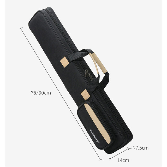 ຖົງປ່ຽງໄມ້ໄຜ່ 75/90CM thickened shoulder flute bag flute bag 7 pieces flute bag Oxford water repellent