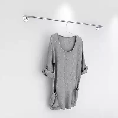 Clothing store display rack upper wall hanger floor-to-ceiling Net red women's clothing store hanging stainless steel wall wall hanging