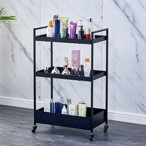 Kitchen shelf Multi-layer floor-standing wheeled mobile trolley Beauty salon Hair salon Restaurant storage and finishing rack Simple