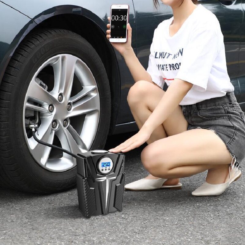 Vehicular inflator pump small sedan portable aerated pumping car inflator multifunction car electric tire 12v