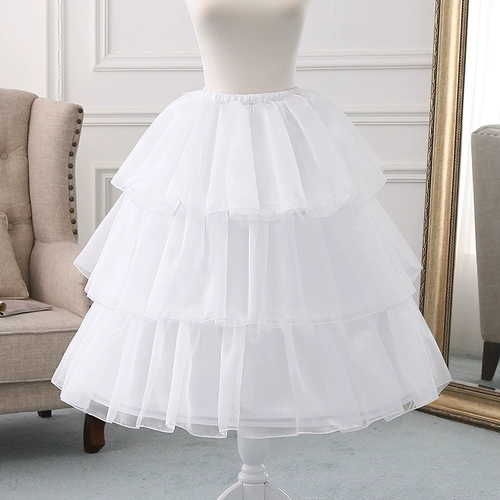 Юбка лолита насильственная рыбная кость поддерживает ежедневную поддержку птичьей клетки