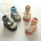 Осенние демисезонные детские хлопковые носки для новорожденных подходит для мужчин и женщин для девочек, нескользящая обувь для раннего возраста, 6 мес., 1 лет