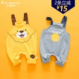 Слинг, весенний хлопковый осенний комбинезон, детские штаны для мальчиков для младенца, в западном стиле