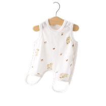 Baby summer thin half-backed stomach pocket baby legs neonatal legs with vest sleeping and cool