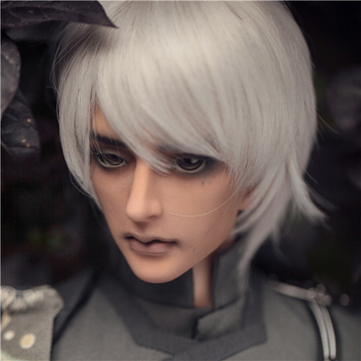 taobao agent BJD doll SD Ringdoll's official accessories wig 3-point uncle silver short hair RWIGS60-45