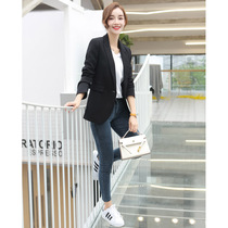 Blazer women 2021 New Korean black ladies casual harbor style gray slim chic small suit career