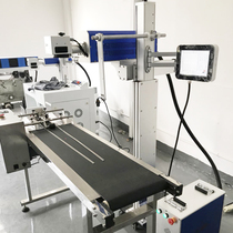 Flight assembly line laser marking machine coding food packaging bag mineral water bottle production date coding automatic