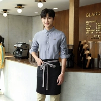 남성 그레이 상의 앞치마.