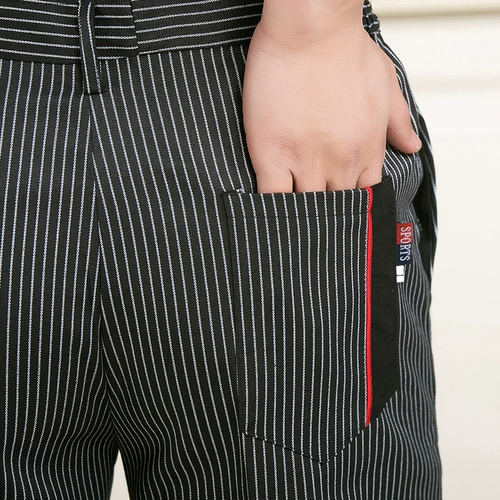 Мужские рабочие черные износостойкие штаны для работы, свободный крой