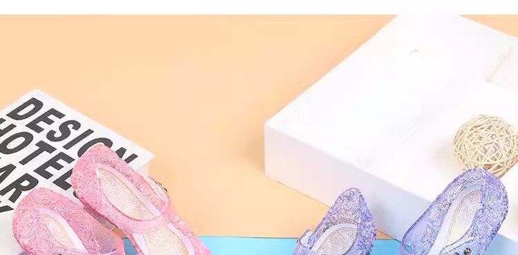 女童水晶果冻凉鞋2025新款夏季儿童小女孩外穿洋气塑料公主鞋防滑 — 16