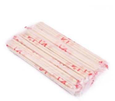 Disposable Chopsticks Independent Packaging Round Chopstick Dining Room Fast Food Hotel Noodles Packed Bamboo Chopsticks Promotional Cutlery