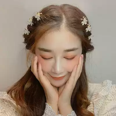 Korean flower small grab clip hair accessories small exquisite elegant temperament high-end grab card hairclip banghai cute hair accessories female