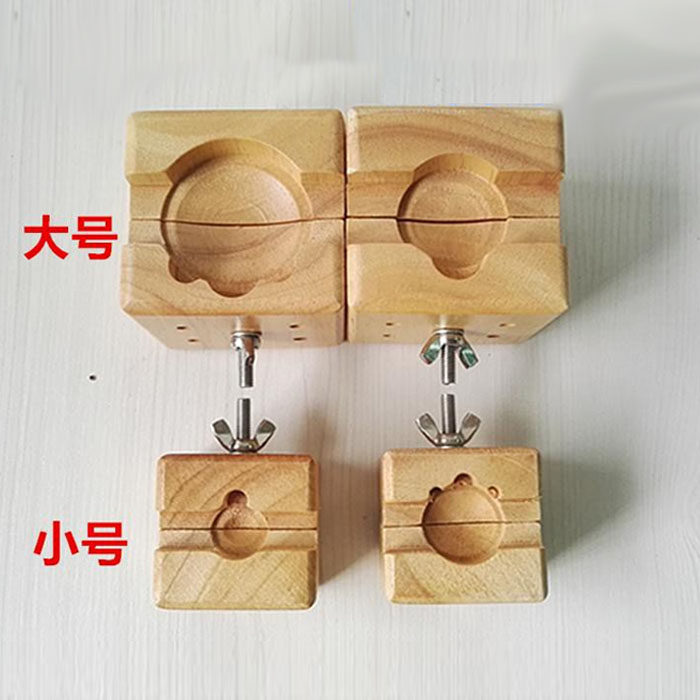 Clock tools Watch square wooden seat Wooden clip table seat Fixed base Take the table seat Open the watch repair table