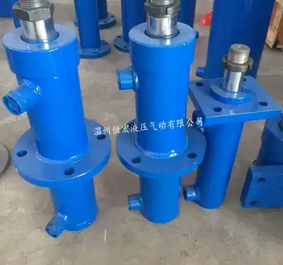 80 ton high pressure cylinder engineering hydraulic cylinder two-way cylinder hydraulic press hydraulic press baler supporting hydraulic station