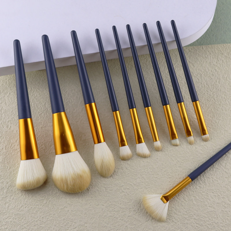 10 Erwood Makeup Brush Suit Ultra Soft Affordable Brush Loose Pink Eye Shadow of the Cosmetic Brush Beauty Tool-Taobao