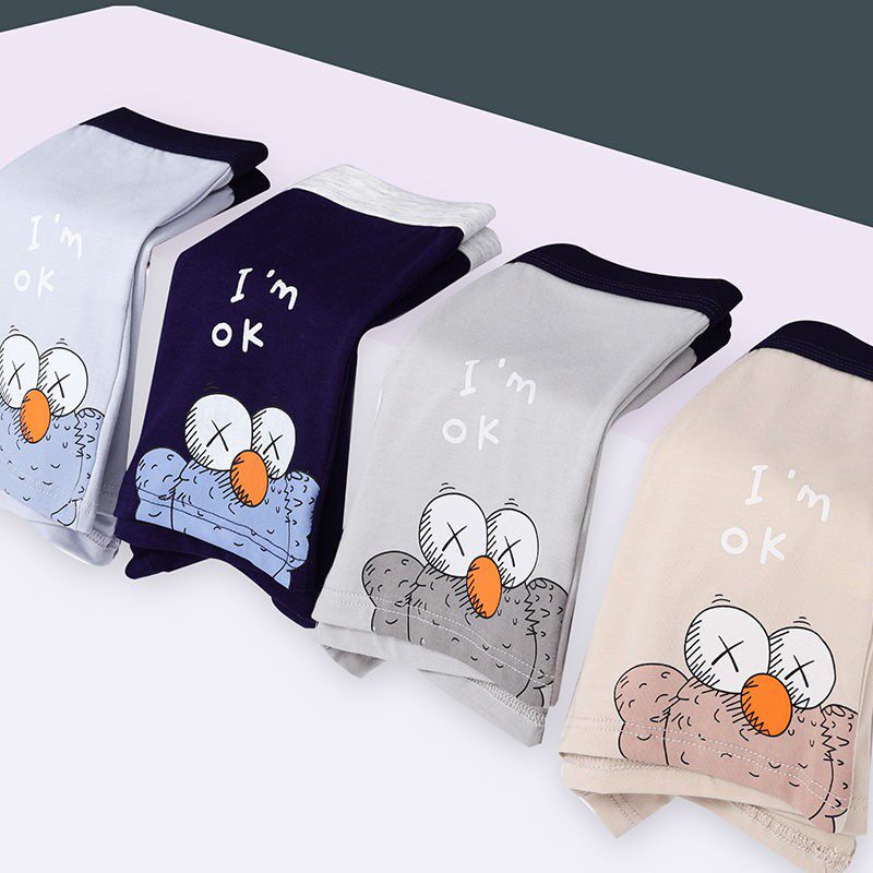 Men's underwear modal cotton boxer students Korean version of the juvenile boxers junior high school students little boy shorts head