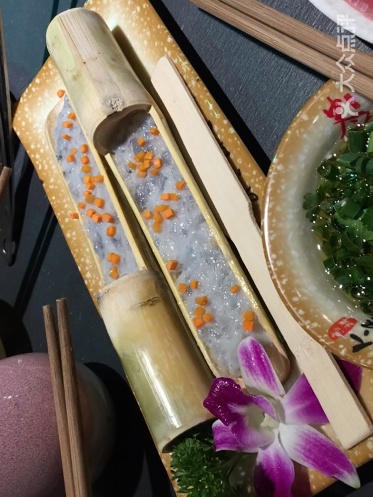 Nổi bật Cá viên Thịt tròn Tôm Tấm trượt Nhà sản xuất Tôm Trượt Khuôn Tre Ống Muỗng Lẩu Bộ đồ ăn Cá tính Sáng tạo - Tự làm khuôn nướng khuôn làm kem