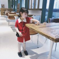 City of beauty girl baby long cardigan dress 2019 spring and summer new girl dress high-profile temperament