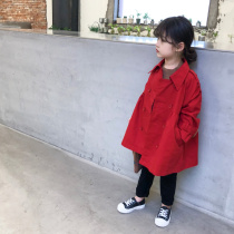 City of beauty girl baby cotton windbreaker coat coat 2019 autumn new girl dress does not pick people super sweet