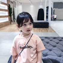 City of beauty girl baby cotton short sleeve T-shirt 2019 summer new girl dress cute week T