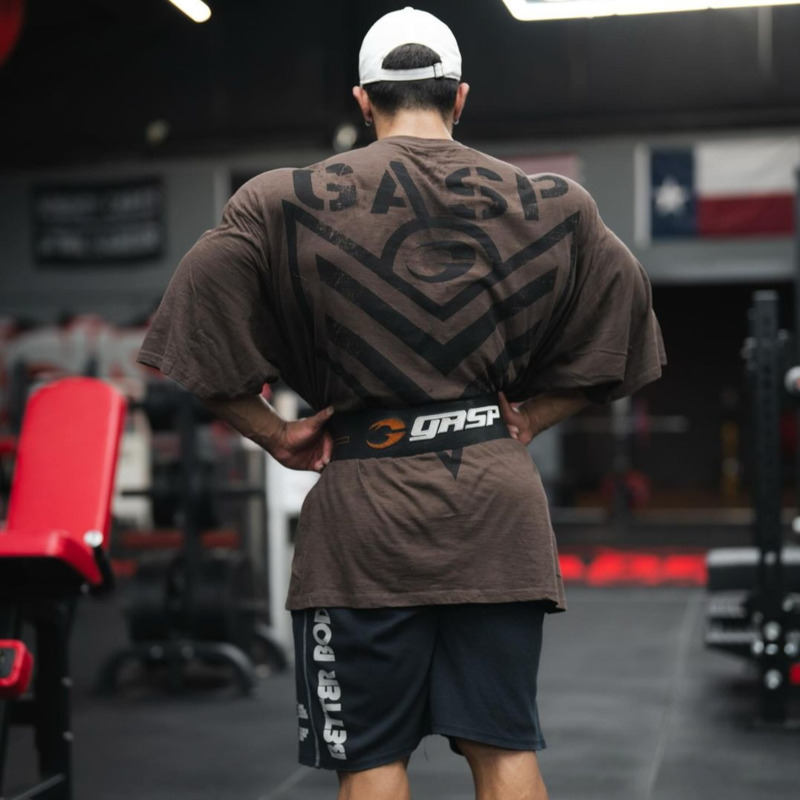 Gasp Peerless Fitness and Bodybuilding Summer Muscle Training Running Basketball Loose Bamboo Joint European Size Short-Sleeved T-Shirt Mid-Sleeve