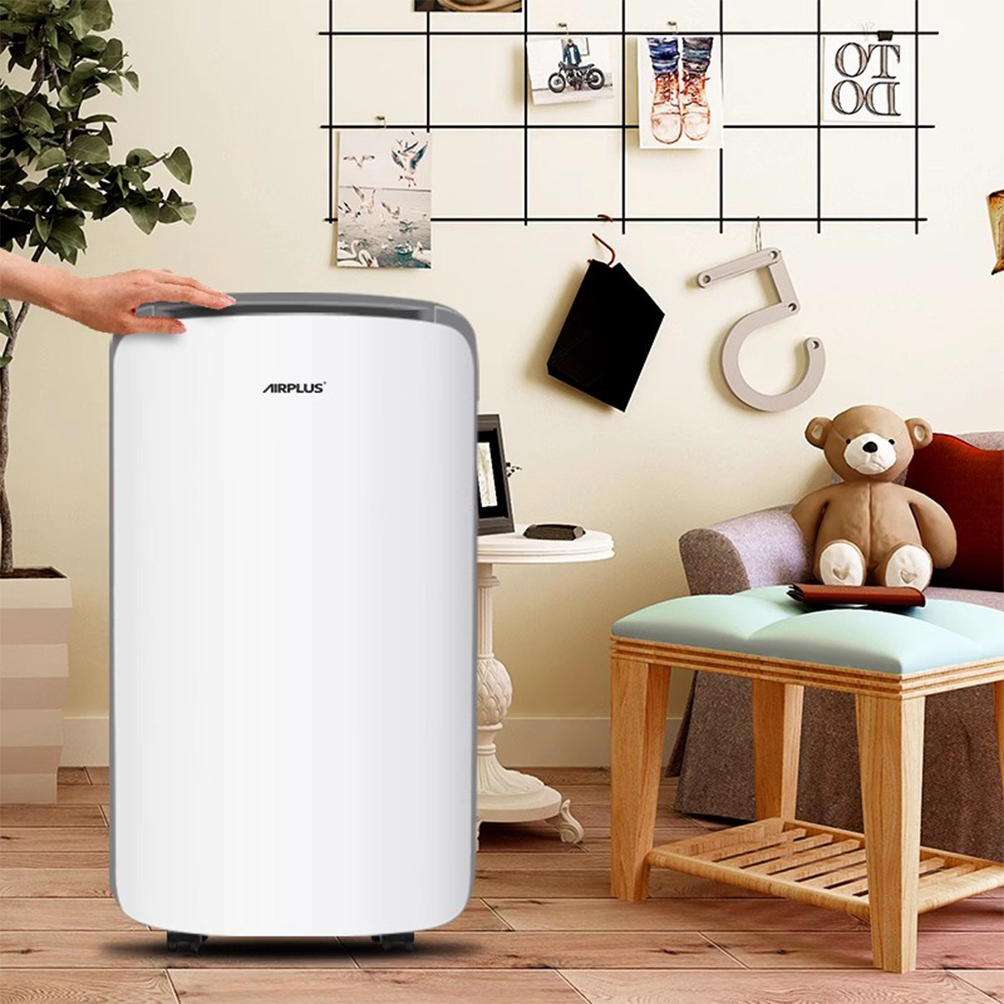 Airplus Dehumidifier Household Small Dehumidifier Negative Ion Bedroom Basement High-Power Dehumidification and Moisture Absorption Device