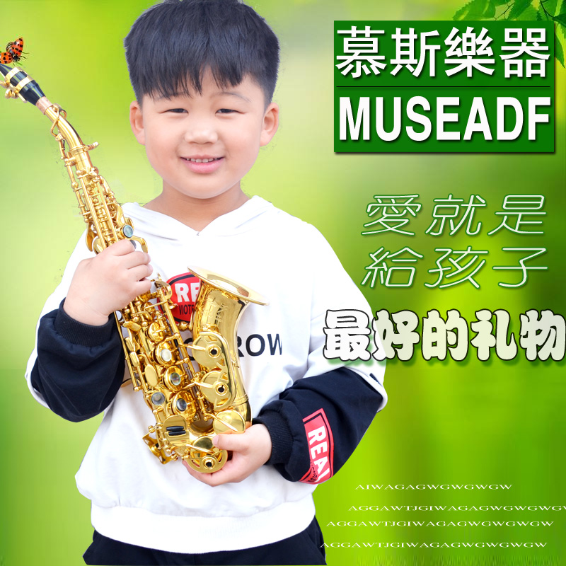 Taiwan Mousse Little Surface Saxo Festival Beginners of Music Instrument 700 Children's Musical Instrument Adult Tube Down b